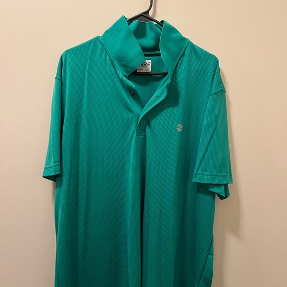 Izod Men's Green Polo Shirt - Picture 1 of 3